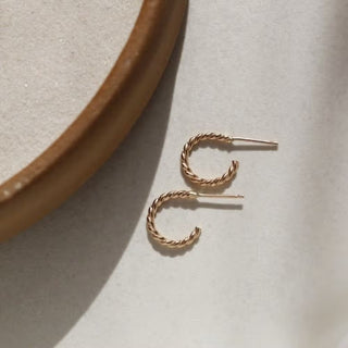 Token Jewelry Spiral Hoops