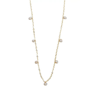 Lotus & Luna 3mm Pearl Dewdrop Necklace