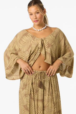 O'Neill Anna Printed Reversible Cover-Up Top