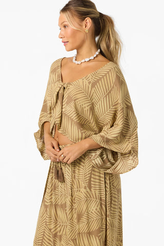 O'Neill Anna Printed Reversible Cover-Up Top