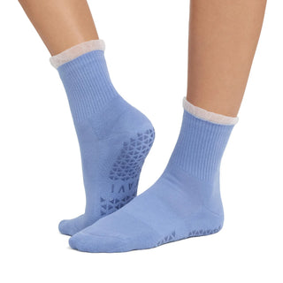 TAVI Aria Tulle Ruffle Grip Socks