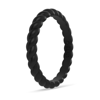 Enso Braided Stackable Silicone Ring
