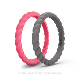 Enso Bundle Braided Stackable Rings