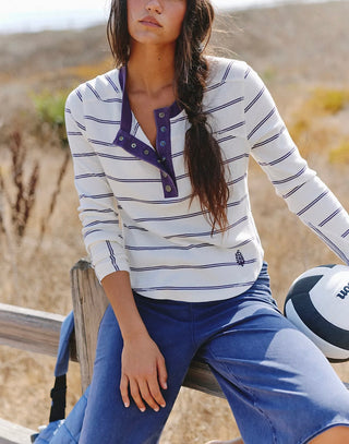 FP Movement Cool Down Striped Crew