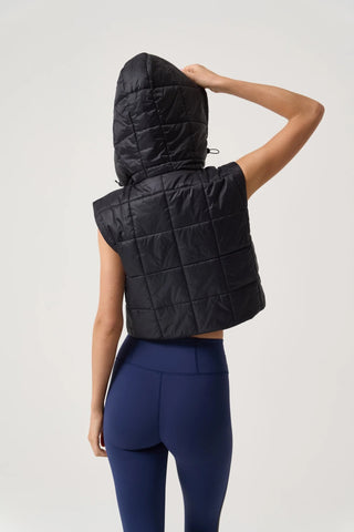 Spiritual Gangster Cosmic Patch Club Stella Puffer Vest