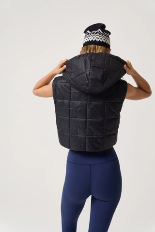 Spiritual Gangster Cosmic Patch Club Stella Puffer Vest