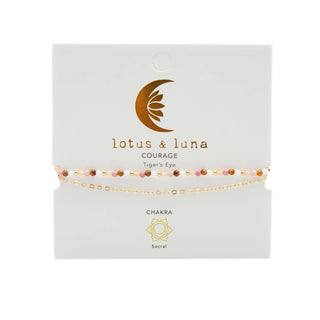 Lotus & Luna Courage + Growth 2mm Layered Bracelet