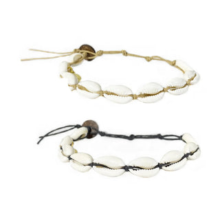 Lotus & Luna Cowry Shell Bracelets