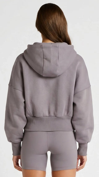 ALLFENIX Cropped Zip Hoodie