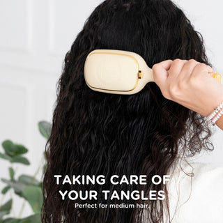 Teleties Detangler Hair Brush For Medium Hair - Tan