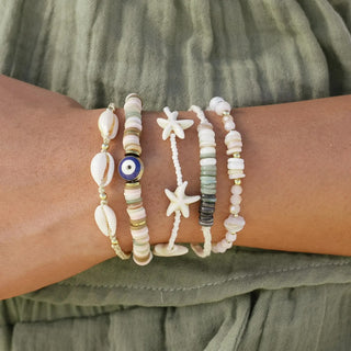 Lotus & Luna Driftwood Braided Shell Bracelet