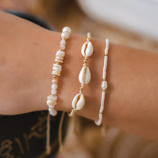 Lotus & Luna Driftwood Braided Shell Bracelet