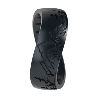 Enso Etched Nature Silicone Ring