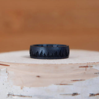 Enso Etched Nature Silicone Ring