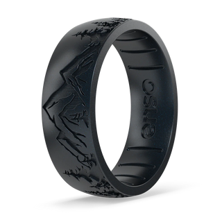 Enso Etched Nature Silicone Ring