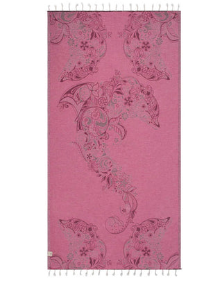 Sand Cloud Floral Dolphins Regular Towel