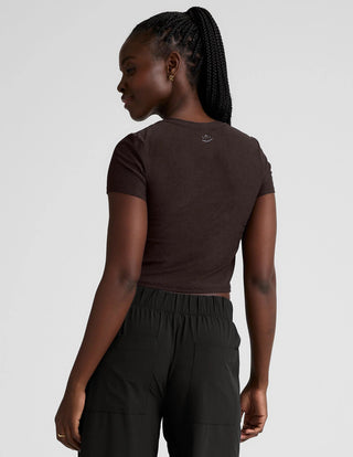 Beyond Yoga Featherweight Cropped Tee - Seasonal