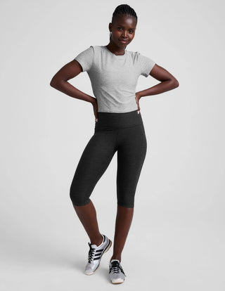 Beyond Yoga Featherweight Cropped Tee - Core