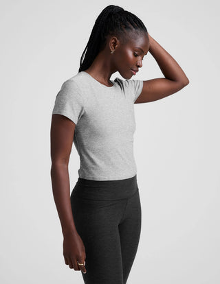Beyond Yoga Featherweight Cropped Tee - Core