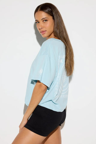 Spiritual Gangster Feliz Short Sleeve V-Neck Tee