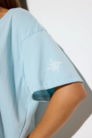 Spiritual Gangster Feliz Short Sleeve V-Neck Tee