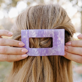 Teleties Flat Rectangle Hair Clip | Medium