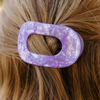 Teleties Round Flat Hair Clip | Medium
