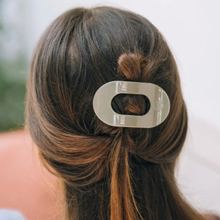 Teleties Round Flat Hair Clip | Small