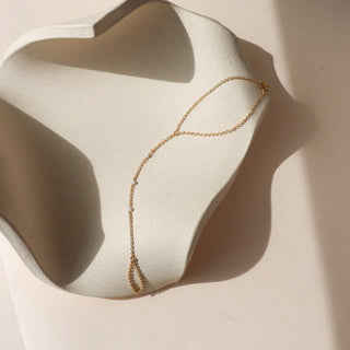 Token Jewelry Gemini Hand Chain With Pearls