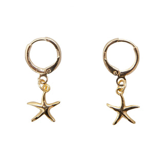 Lotus & Luna Gold Starfish Earrings