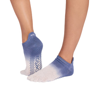 ToeSox Grip Full Toe Low Rise Socks
