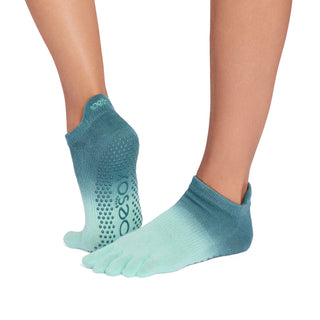 ToeSox Grip Full Toe Low Rise Socks