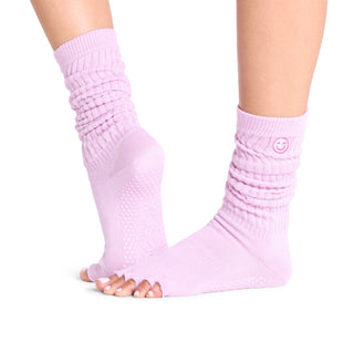 ToeSox Half Toe Slouch Grip Socks