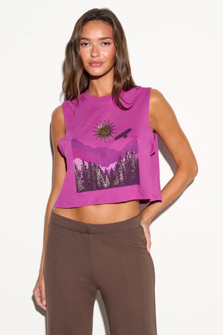 Spiritual Gangster Hawk Energy Spirit Crop Tank