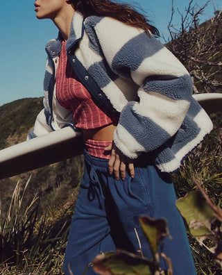 Free People Movement Hit The Slopes Printed Fleece Jacket