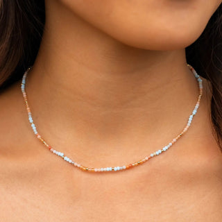 Lotus & Luna Joy 2mm Metal Accent Healing Necklace
