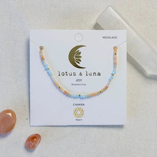 Lotus & Luna Joy 2mm Metal Accent Healing Necklace