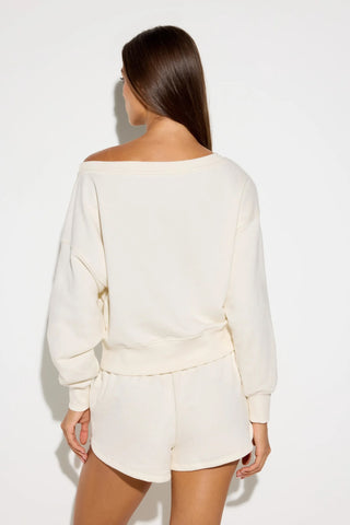 Spiritual Gangster La Vida Off The Shoulder Sweatshirt