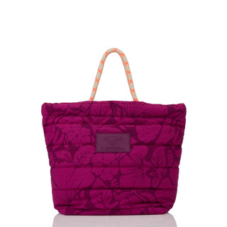 Aloha Collection Heipua Large Quilted Rope Tote
