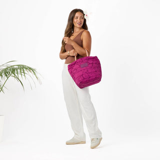 Aloha Collection Heipua Large Quilted Rope Tote