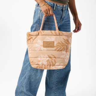 Aloha Collection Adrift Large Quilted Rope Tote