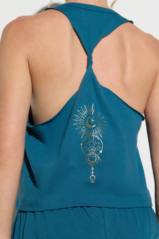 Spiritual Gangster Lunar Light Comet Racerback Tank
