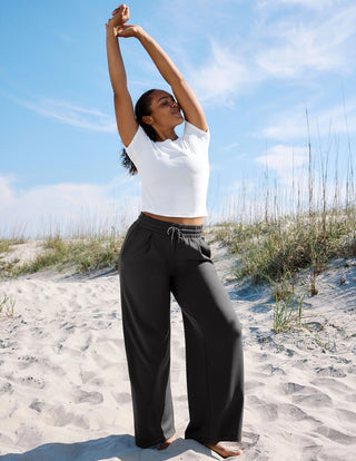 Beyond Yoga Luxe Sandwash Double Knit Wide Leg Pant