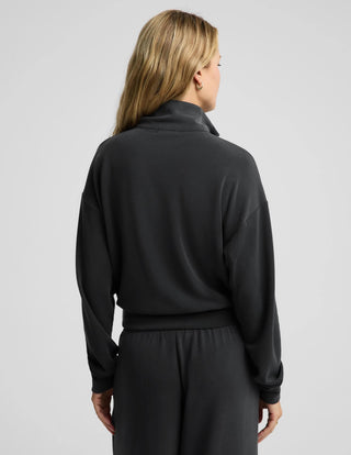 Beyond Yoga Luxe Sandwash Half Zip Pullover