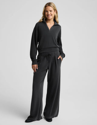 Beyond Yoga Luxe Sandwash Half Zip Pullover