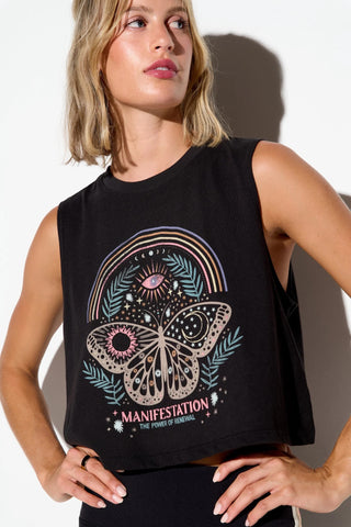 Spiritual Gangster Manifest Spirit Crop Tank