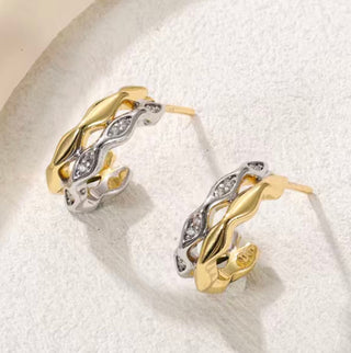 Adoro Gems Melinda Hoop Earrings