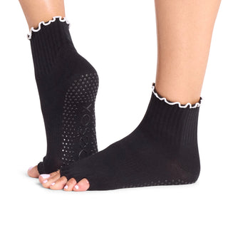 ToeSox Half Toe Melody Ruffle Grip Socks