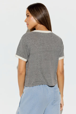 Spiritual Gangster Melrose Short Sleeve Ringer Tee