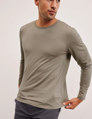 Beyond Yoga Merino Wool Men's Long Sleeve Crew